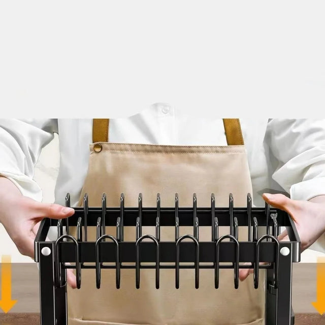2-Tier Countertop Dish Drying Rack: Elevated Kitchen Clarity