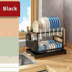 2-Tier Countertop Dish Drying Rack: Elevated Kitchen Clarity