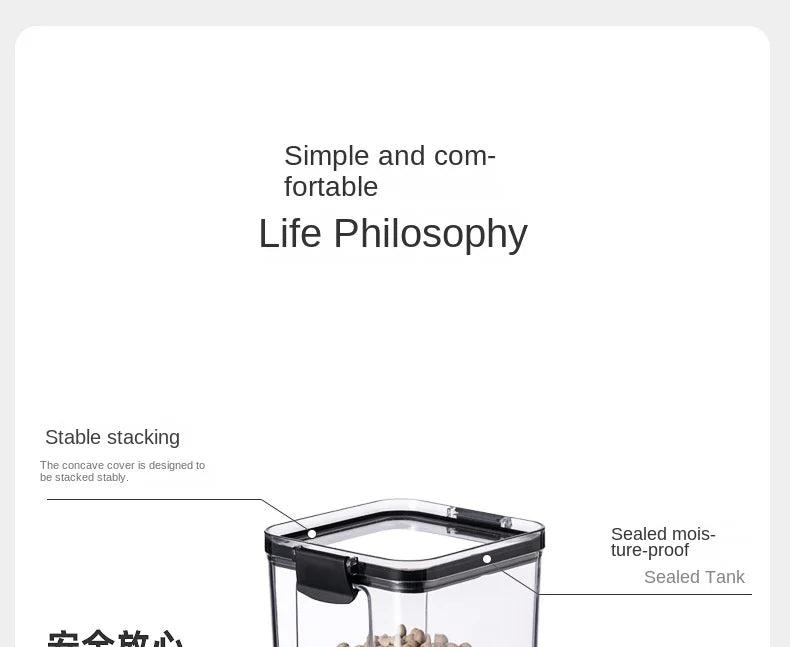 Airtight Stacking Canister for Pantry Clarity: Intentional Storage System